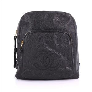Chanel Vintage Caviar Leather Backpack